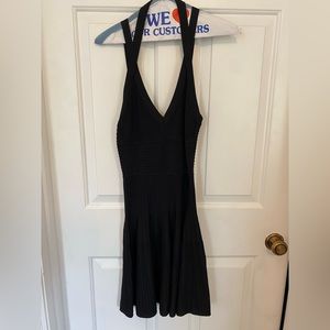 Black BCBG strappy stretchy dress size XS